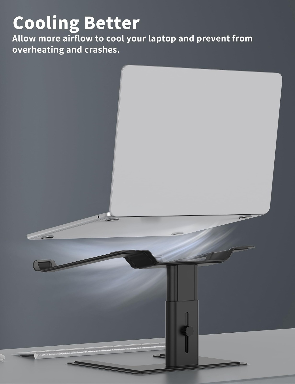 Laptop Stand for Desk, Computer Stand Adjustable Height, Ergonomic Notebook L...