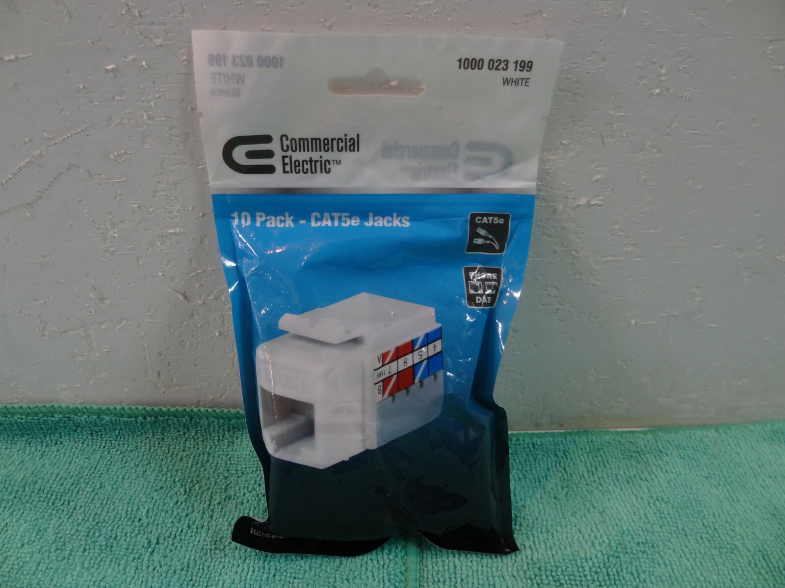 Commercial Electric CAT5e Jacks Phone Data Genuine OEM Connectors 10 Pack