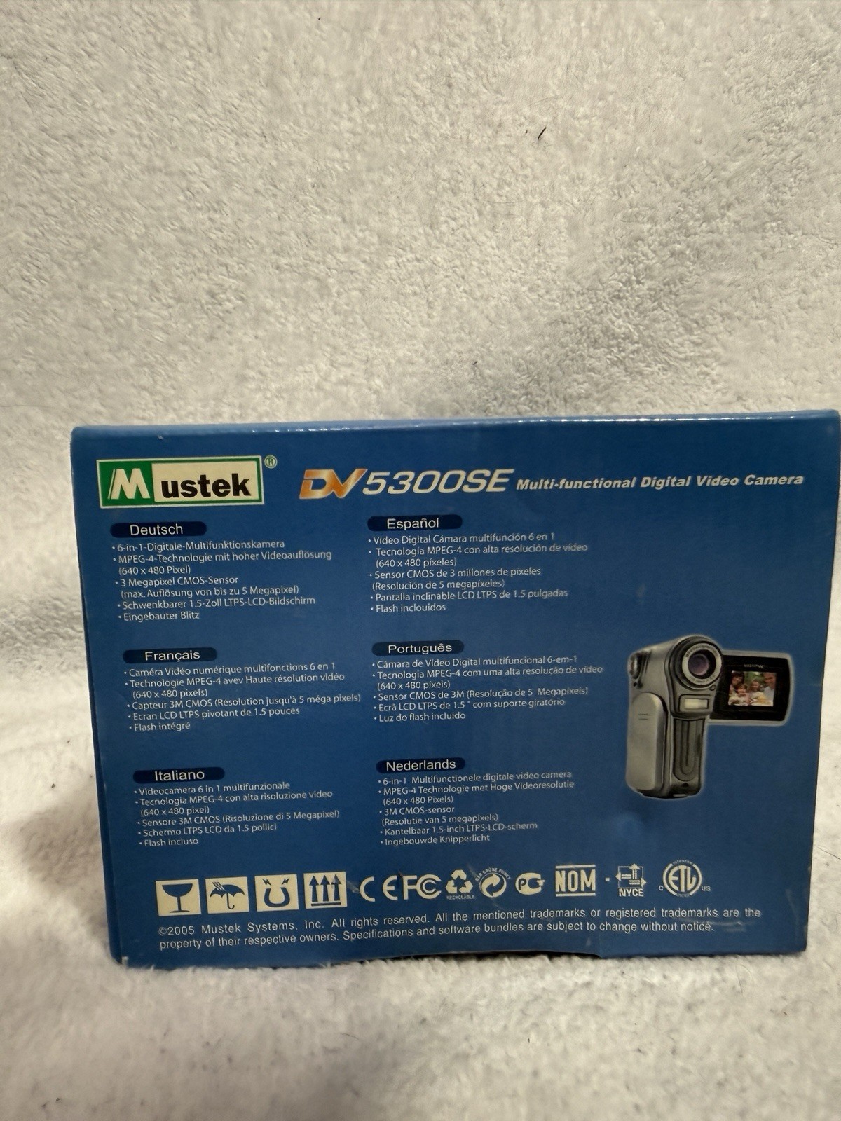 Mustek DV5300SE Digital Video Camera Multi-Functional Digital Video Camera