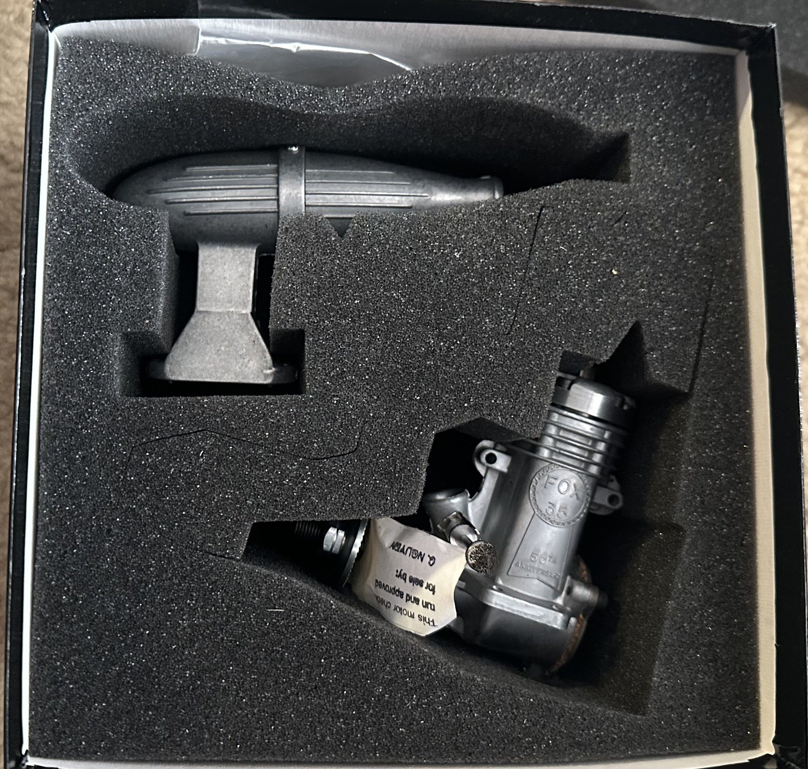 RC Model Airplane Engine Fox 35 Stunt 50th Anniversary Control Line MIB