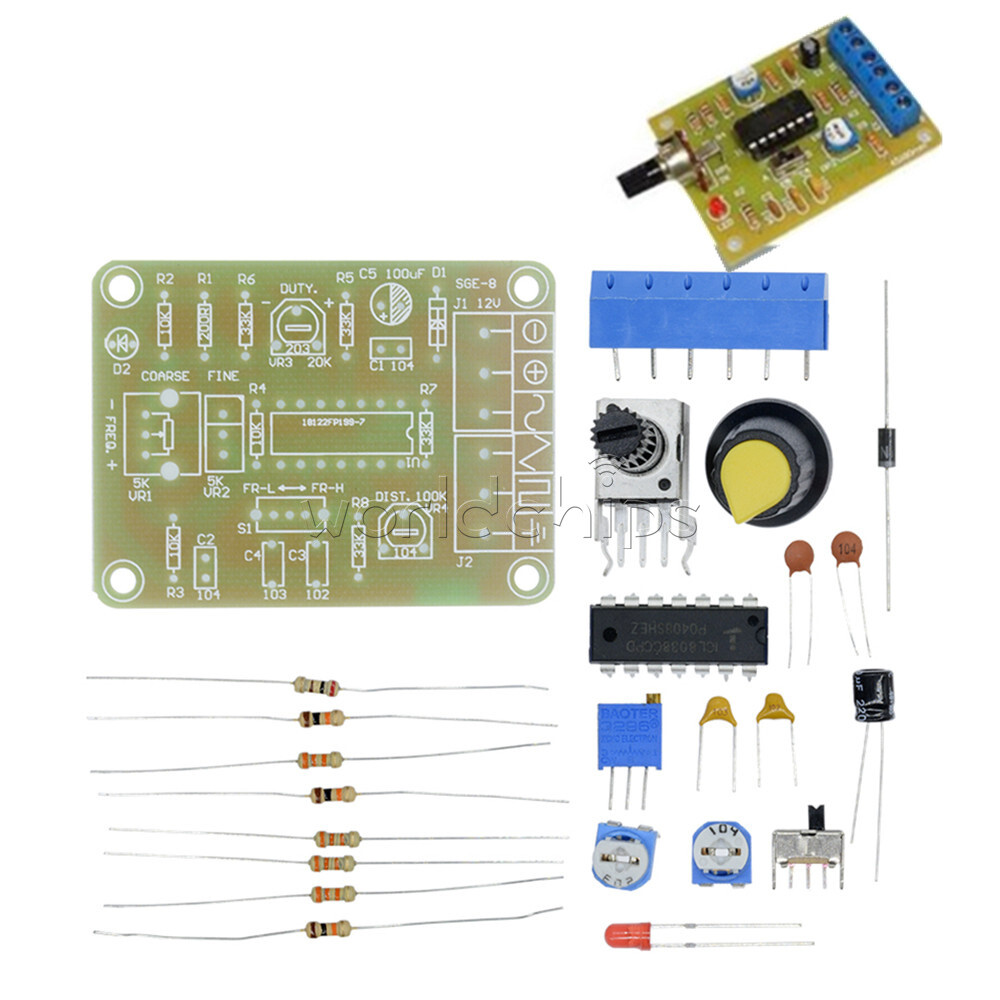 ICL8038 Monolithic Function Signal Generator Module Kit Sine Square Triangle New