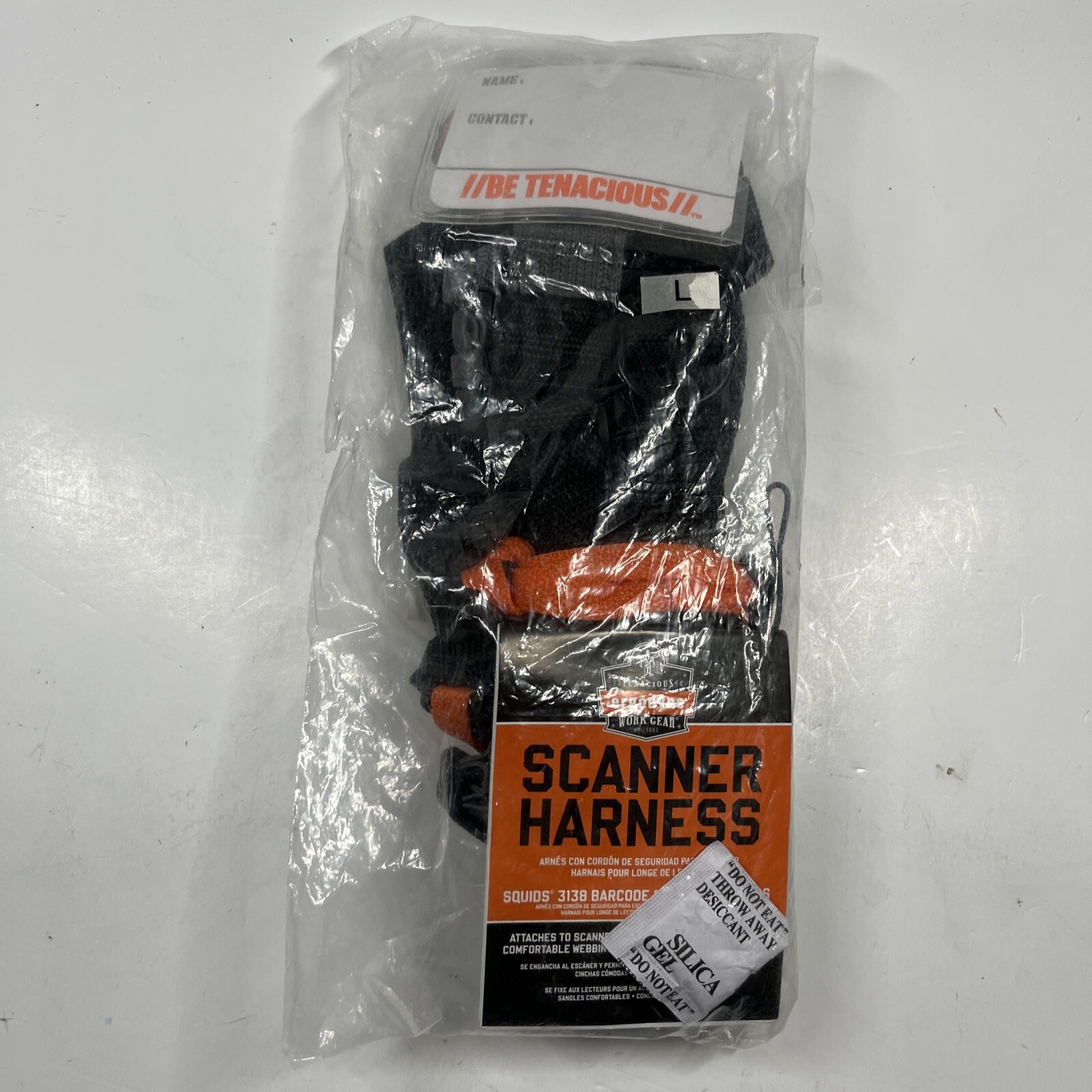 Ergodyne Barcode Scanner Padded Harness Tethering Lanyard Black LARGE 3138