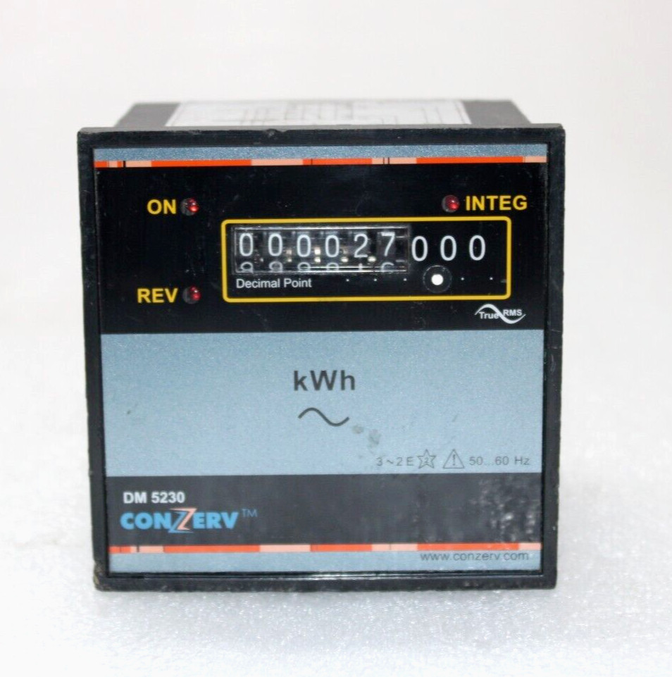 SCHNEIDER ELECTRIC CONZERV DM 5230 DIGITAL POWER METER