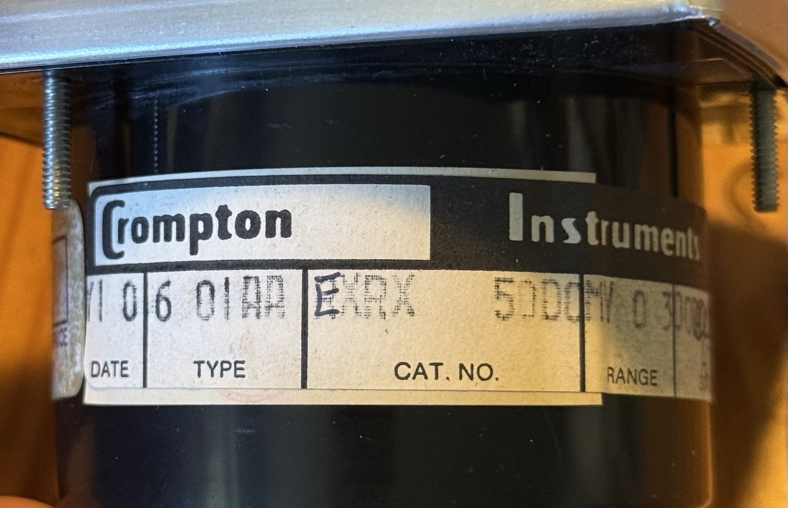 Crompton Analog Panel Meter Model 016-01 EXRX 0-300A New w/Box VG1