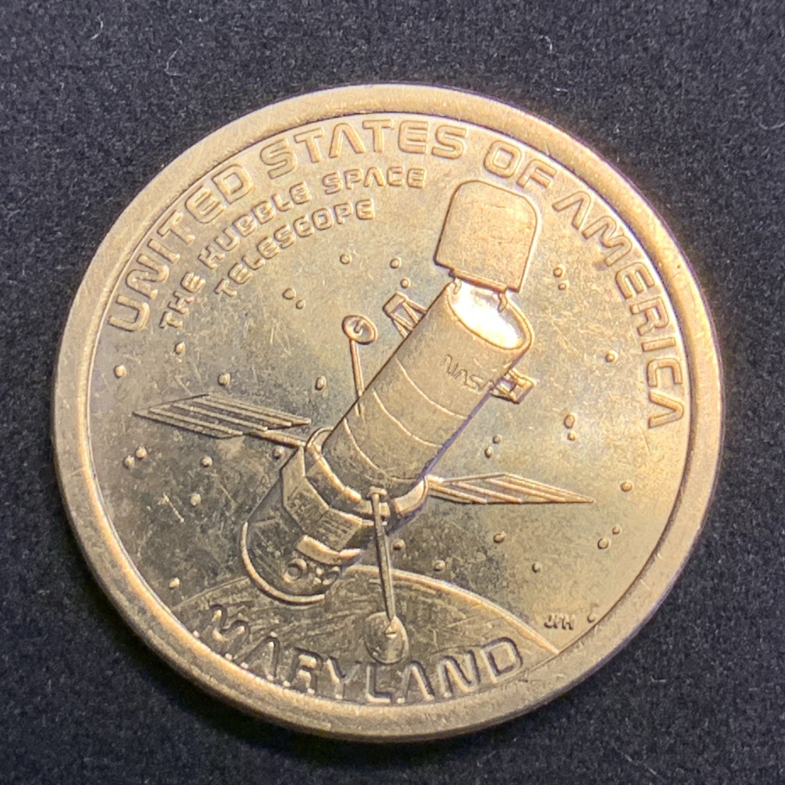 2020 “D” $1 Dollar Coin! NIFC Maryland: The Hubble Space Telescope coin!