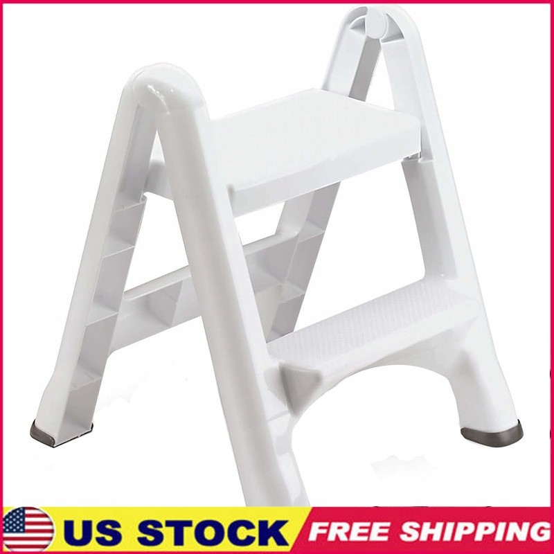 Folding Step Stool Heavy Duty Lightweight Portable Skid Resistant Step Stool New
