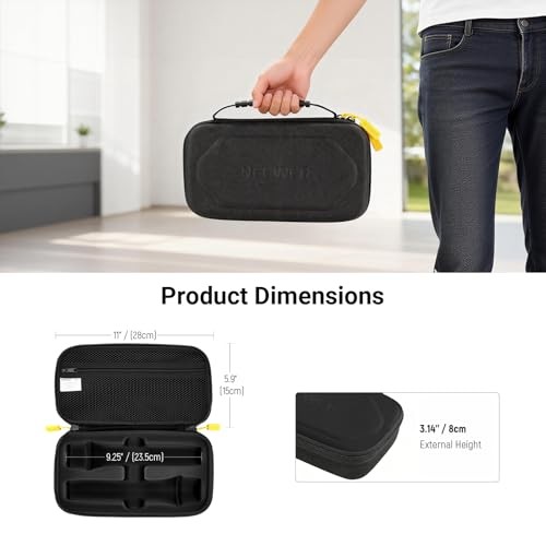 Wireless Microphone Case Compatible with JBL PartyBox Dual Mic Small Black