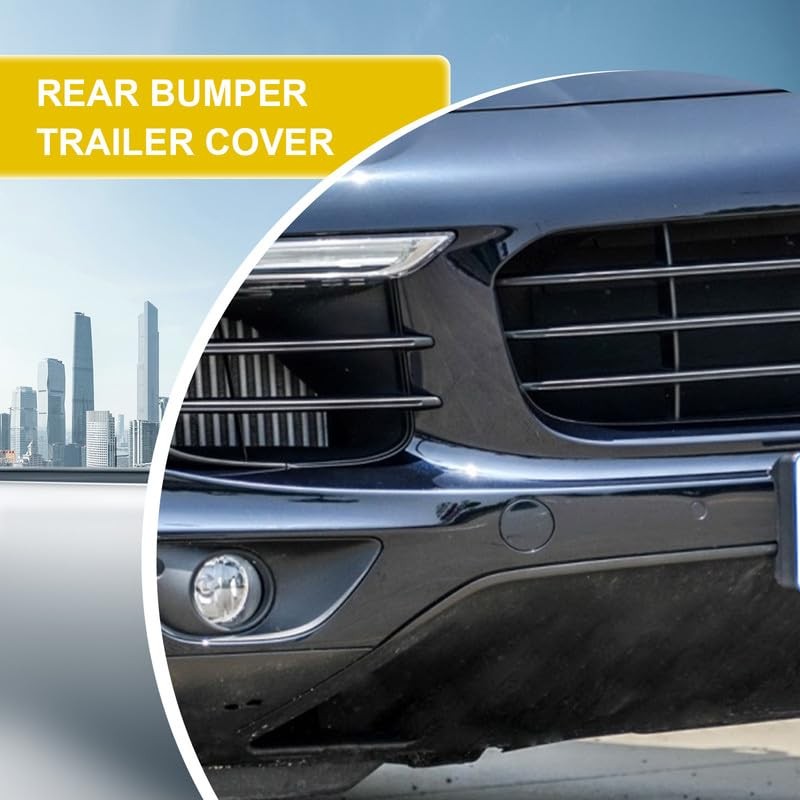 Car Front Bumper Tow Hook Cover Compatible with VW Unpainted left Driver Side