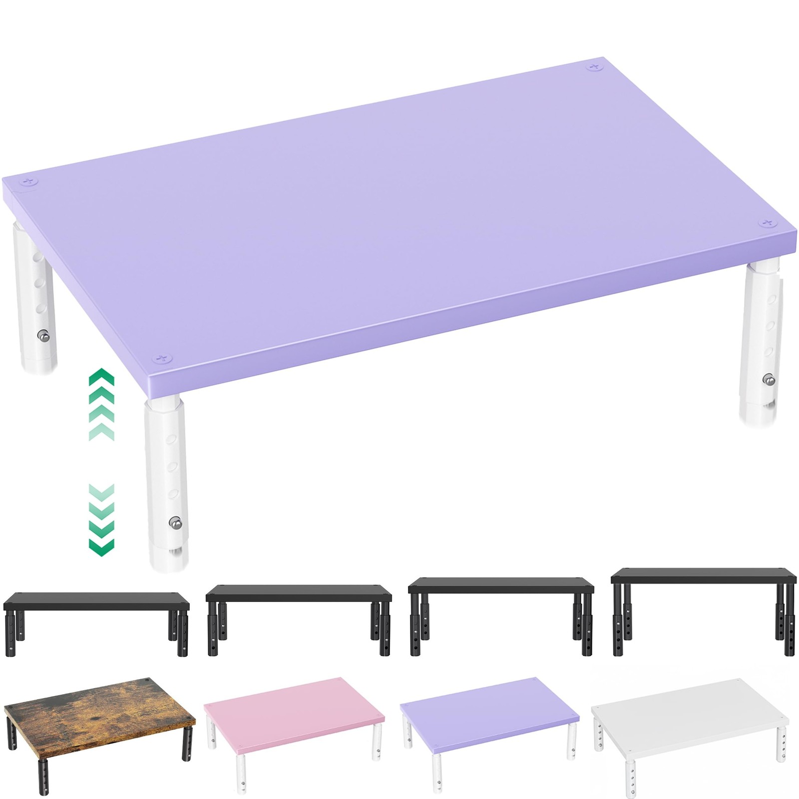 OPNICE Desk Organizers and Accessories, Adjustable Computer Monitor Stand Ris...