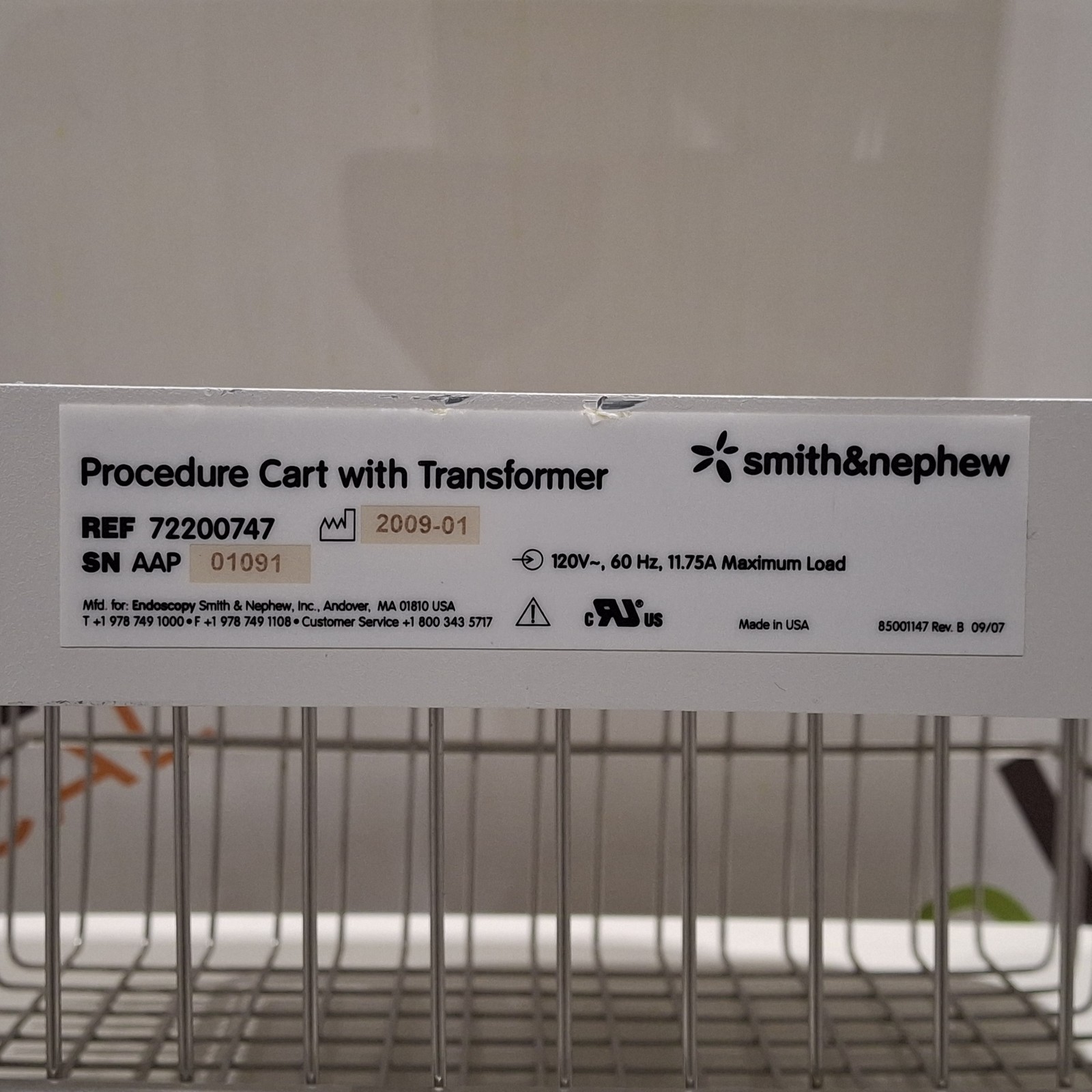 Smith & Nephew Procedure Cart