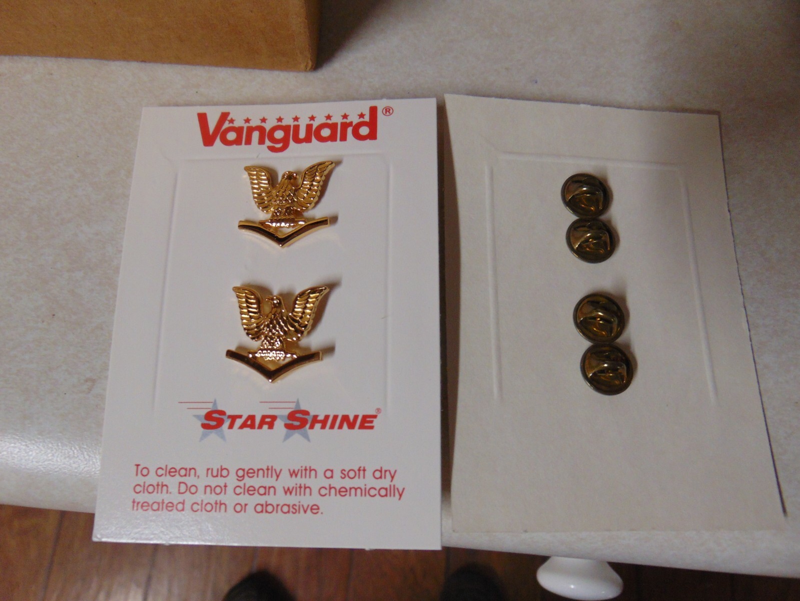 MILITARY INSIGNIA US NAVY  E-4 3RD CLASS PETTY OFFICER SET OF 2 FOR MUSICIAN