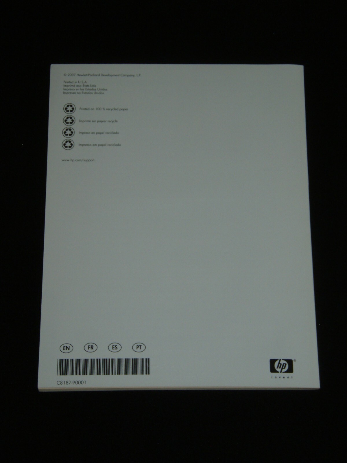 HP Officejet Pro L7500 / L7600 / 7700 Getting Started Guide (Edition 1)