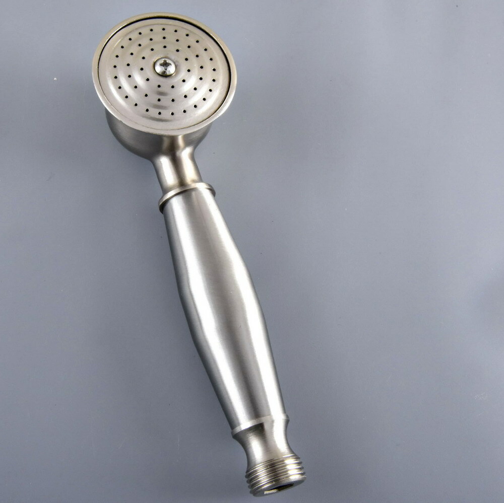 Brushed Nickel Bathroom Hand Held Shower Head (standard 1/2" connection) fhh136