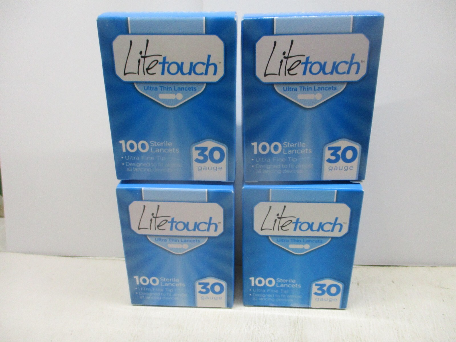 LiteTouch Lancets 400 total 4 boxes 30 gauge