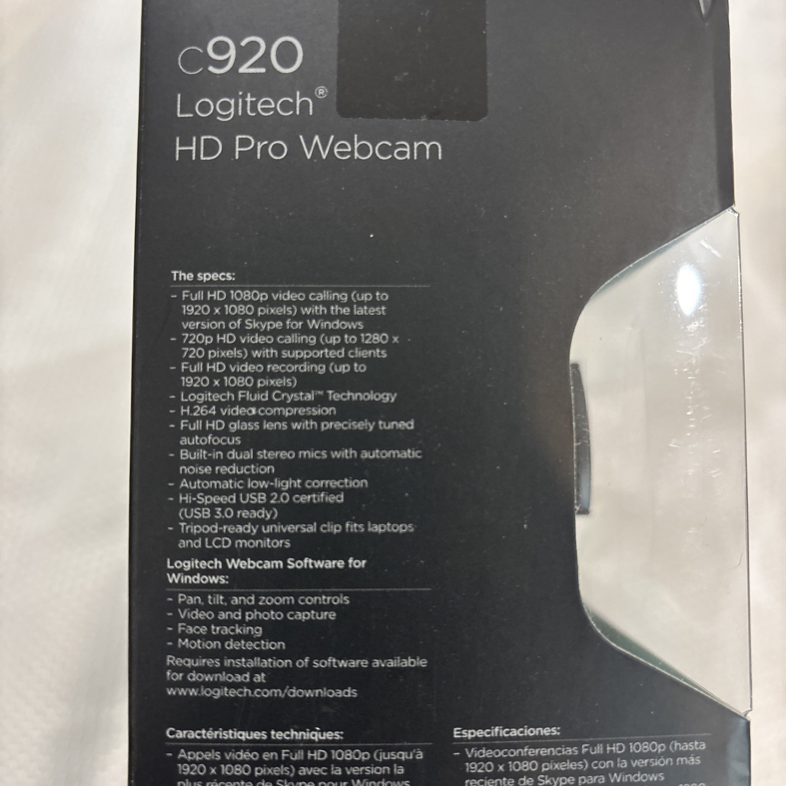 Logitech C920 (960-000764) HD Pro Webcam - Black