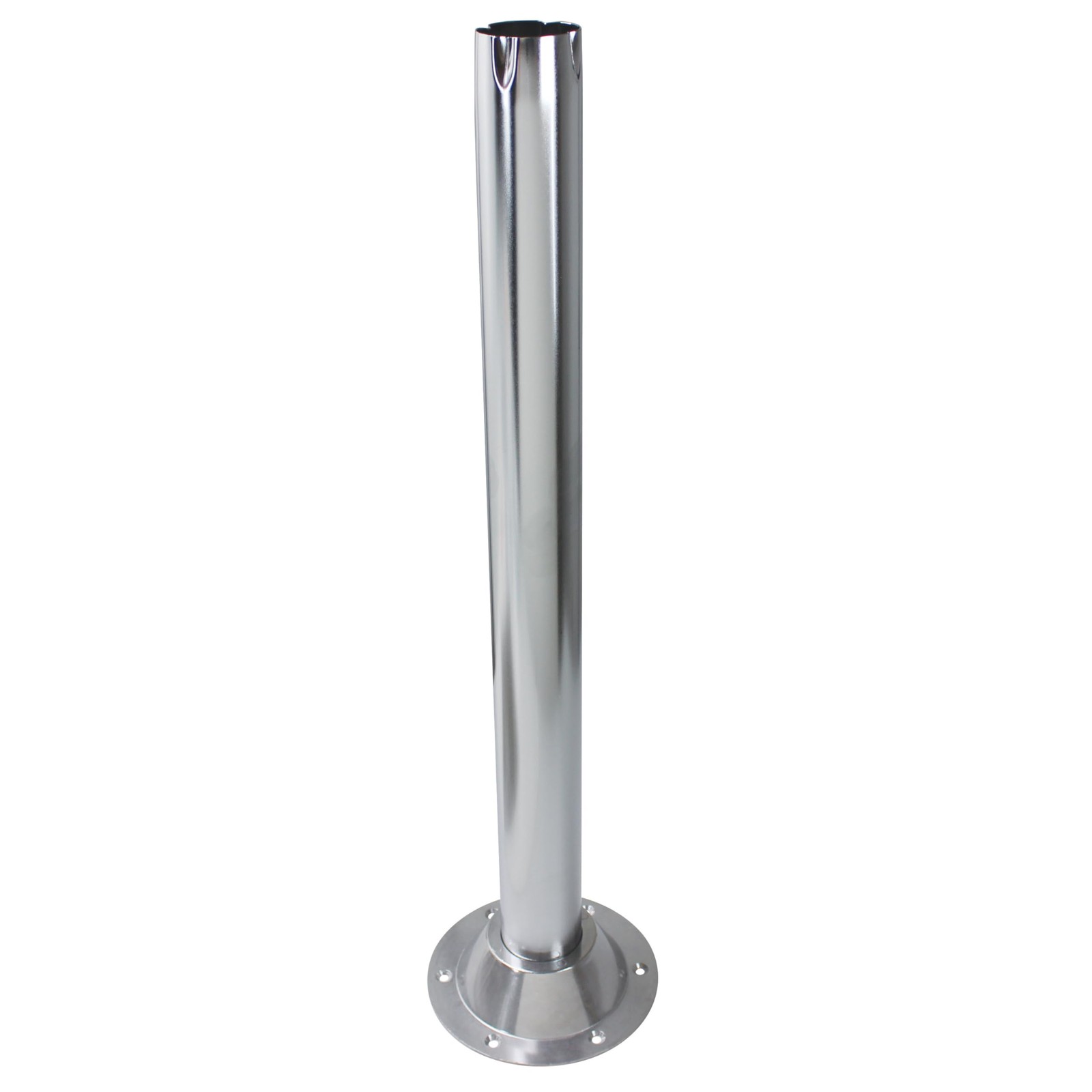 Chrome Metal 31.5-Inch Adjustable Table Leg with Durable Construction