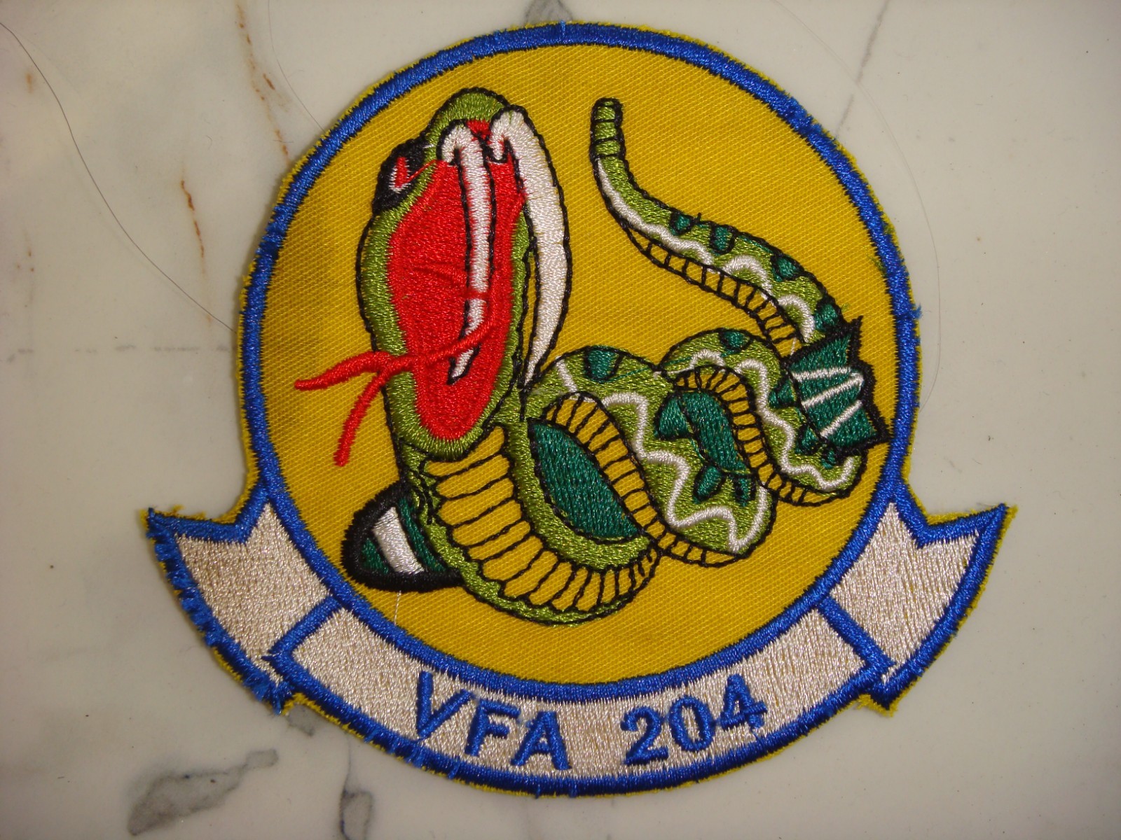 US NAVY STRIKE FIGHTER SQUADRON VFA-204 THE RIVER RATTLERS PATCH