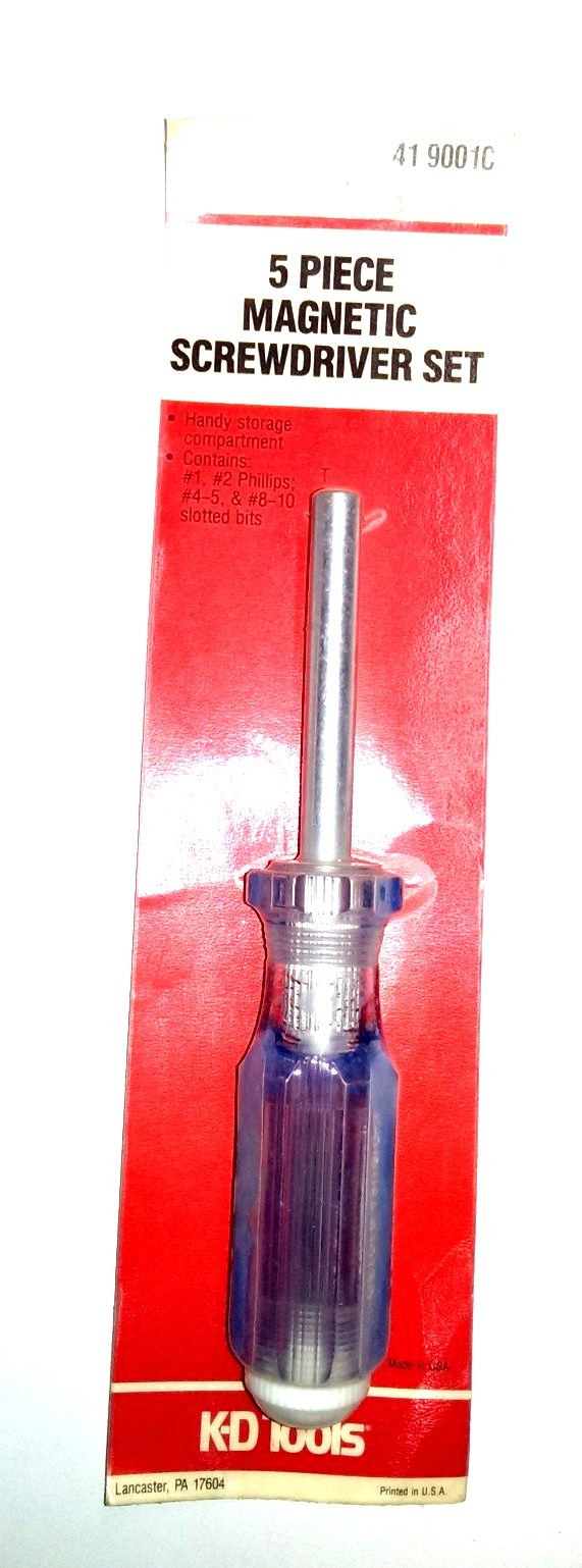 Easco / KD Tools 5 Piece Magnetic Screwdriver Set 419001C *MADE IN THE USA*