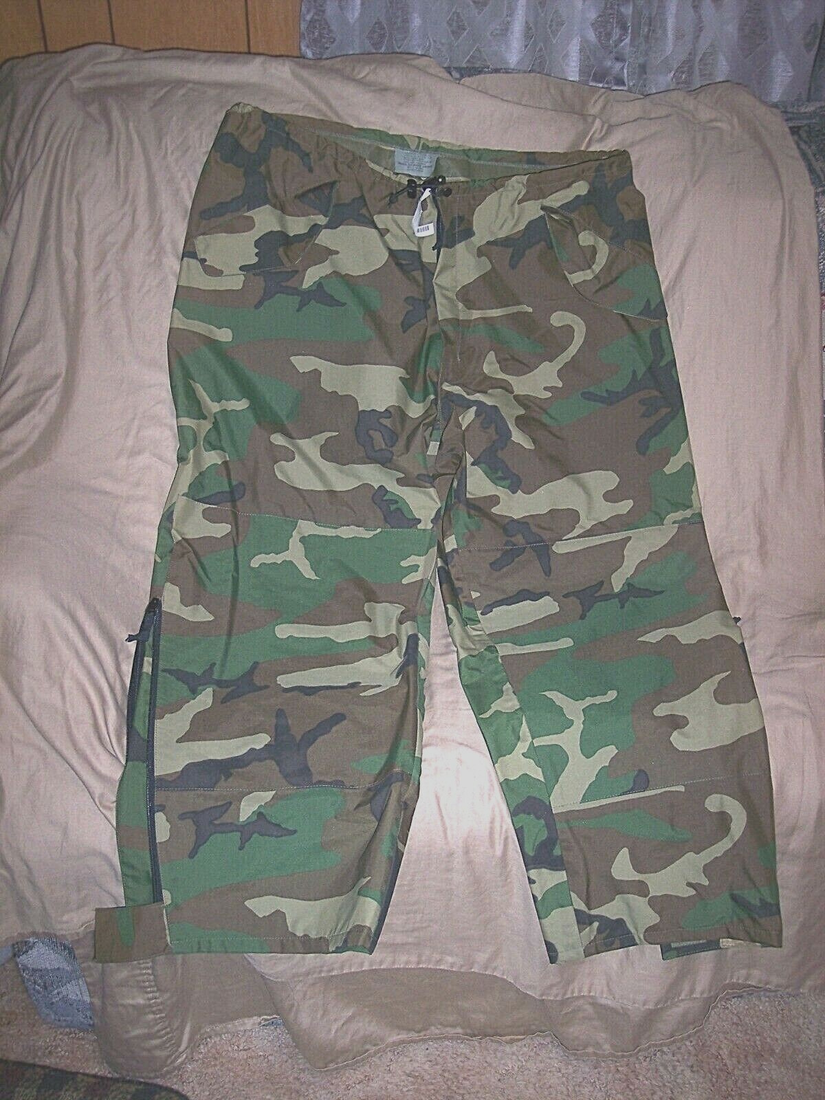 Genuine Military Camo Rain Pants XL Cold Weather Pants Army Camo Rain Pants XL