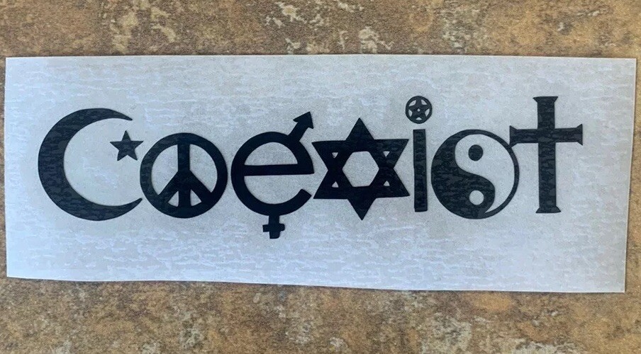 Coexist Die Cut Vinyl Decal