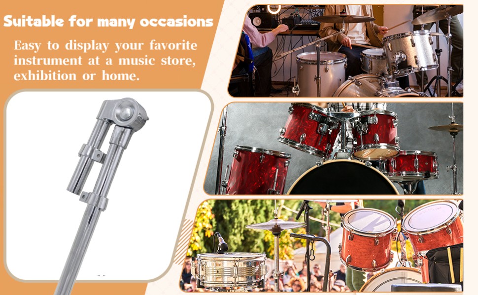 Drum Holder Display Bracket Hardware Metal Tom Drum Mount