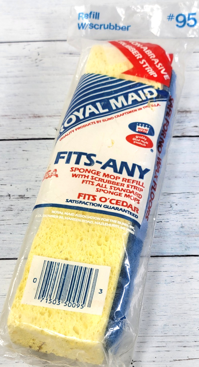 ROYAL MAID Sponge Mop Refill #95 - VTG NOS