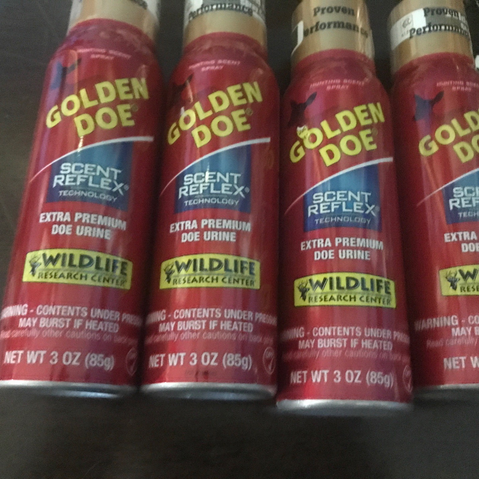 Wildlife Research Scent Reflex Golden Doe Extra Premium 3oz Spray Lot Of 4