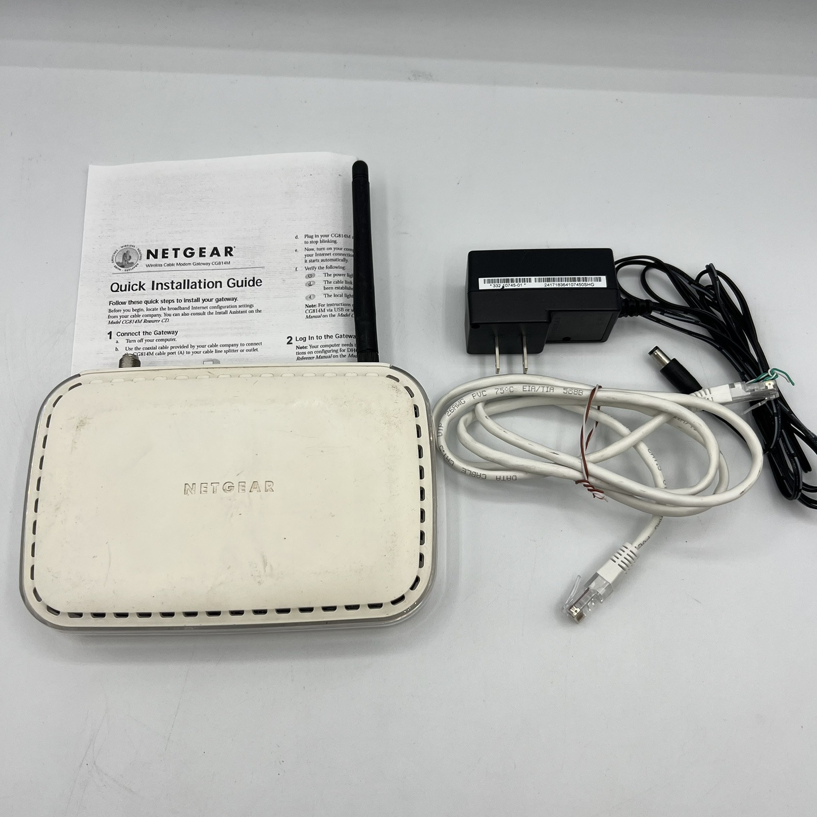 Netgear Wireless Cable Modem Gateway Router CG814GCMR