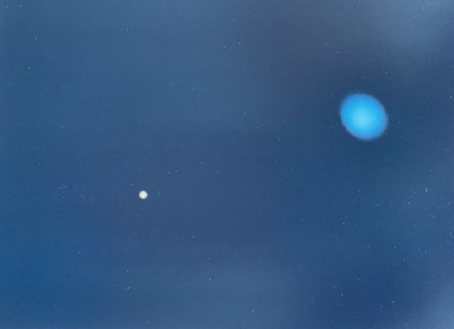 VINTAGE SPACE NASA PHOTO NEPTUNE TRITON  JPL KODAK PAPER MILKY WAY
