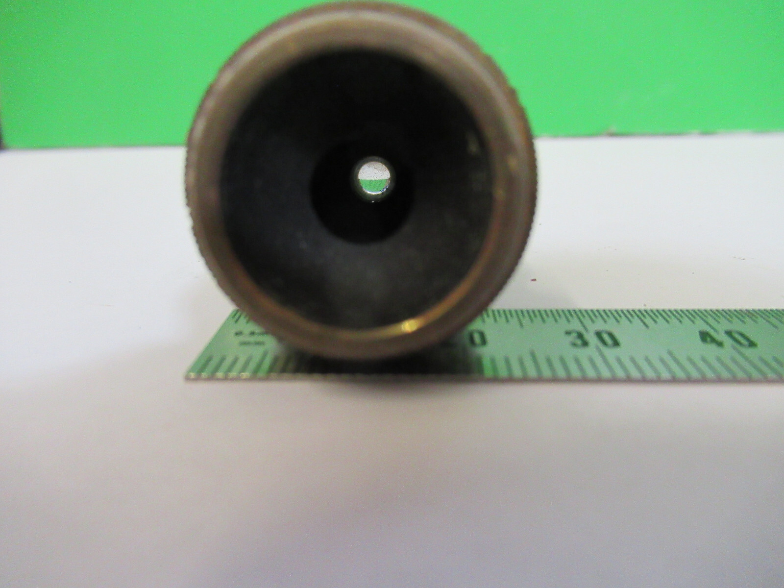 ANTIQUE BRASS OBJECTIVE BAUSCH LOMB OPTICS MICROSCOPE as pictured &z1-a-204