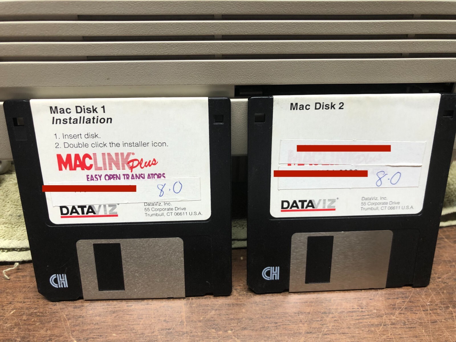 MacLink Plus v8 for Macintosh Software 3-1/2" disks - vintage Mac software