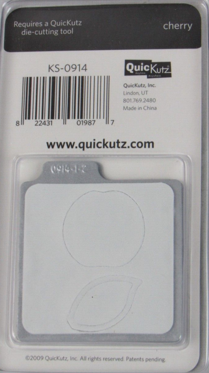 QuicKutz Cherry 2x2, 2 Cutting Die Set KS-0914