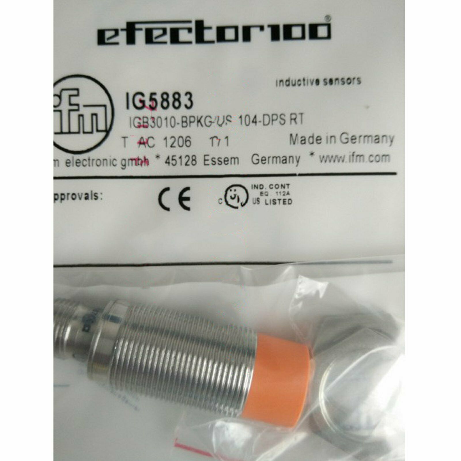IFM IG5883 IGB3010-BPKG/US-104-DPS RT Proximity Switch Sensor New