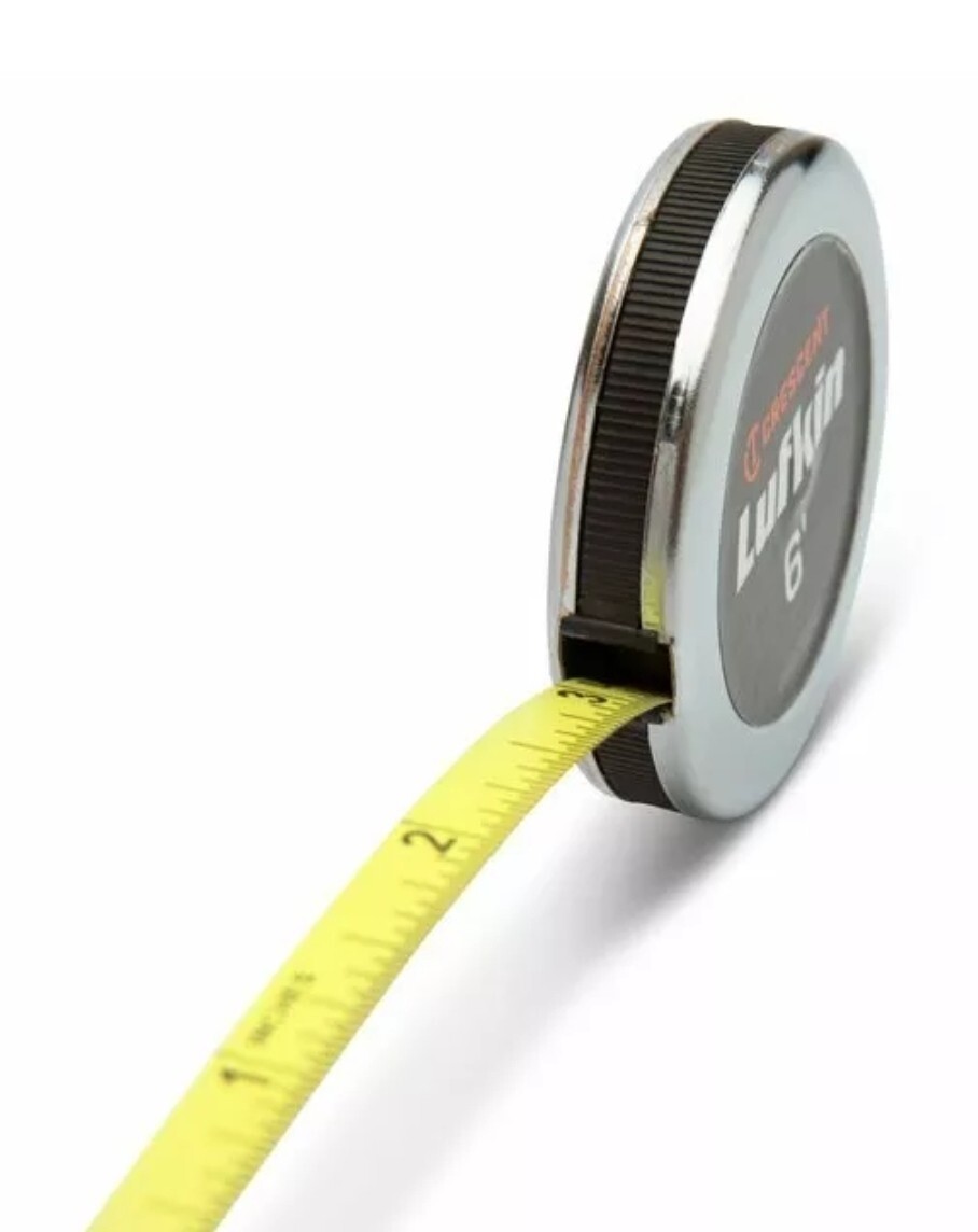 Crescent Lufkin W606pd 6 Ft Wrap-A-Round/Diameter Tape Measure, 1/4 In Blade