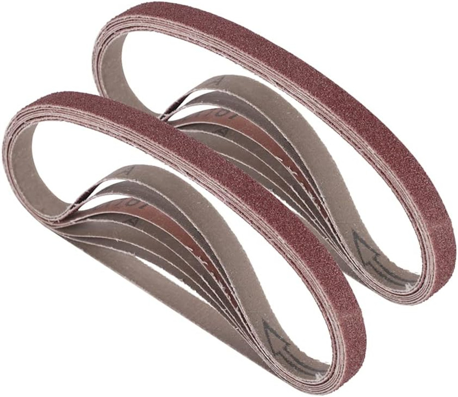 1/2 Inch X 18 Inch Sanding Belts, 320/400/600/800/1000 Fine Grits, Belt Sander T