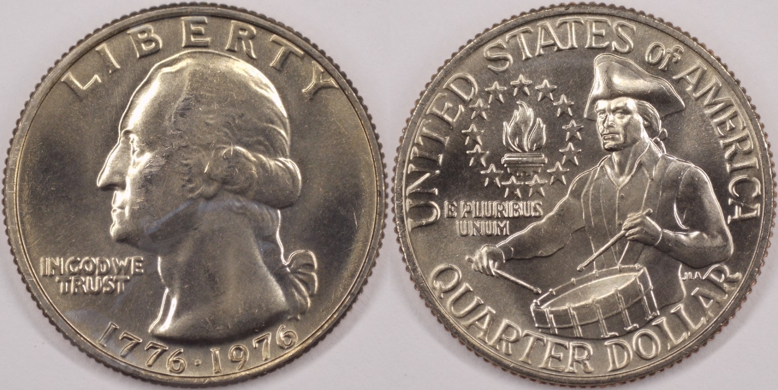 United States 1976 25 Cents [Bicentennial] Washington Quarter KM#204 Clad