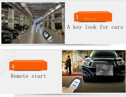 8PCS Car SUV Vibration Alarm System Ignition Engine Start Push Button Remote Kit
