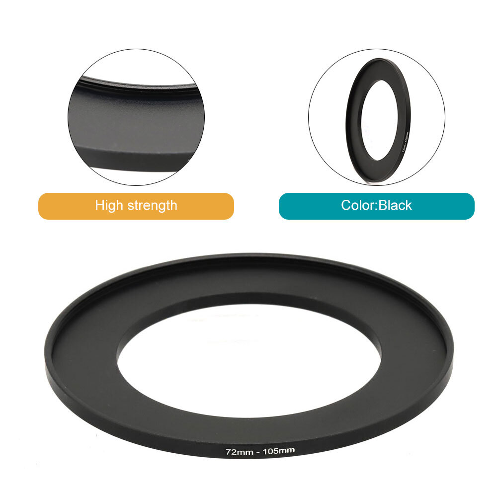 72-49/52/55/58/67/72/77/82/86/95/105mm Step-Down/Step-Up Ring Lens Filter Ring
