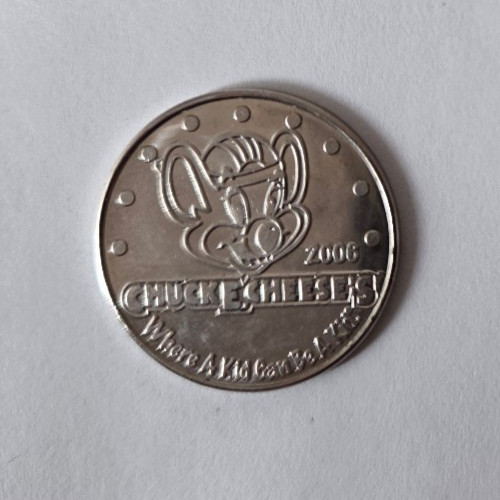 Chuck E. Cheese Pizza Over The Hedge Hammy 2006 Arcade Game Token 24mm