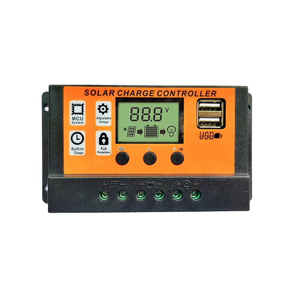 10-100A MPPT Solar Panel Regulator Charge Controller 12V/24V Auto Focus Tracking