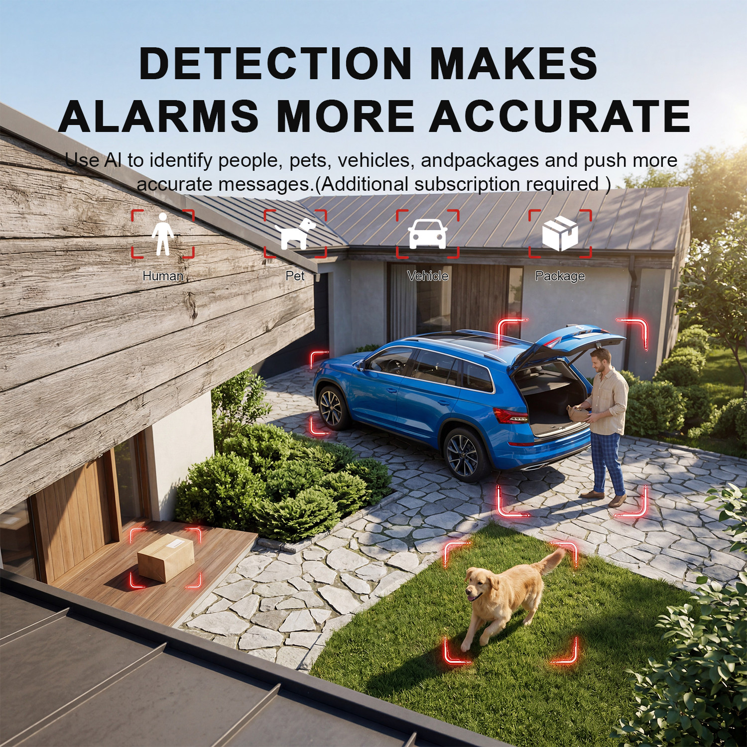 4Pcs Solar Security Camera System Outdoor Wireless WiFi Solar Battery Camera