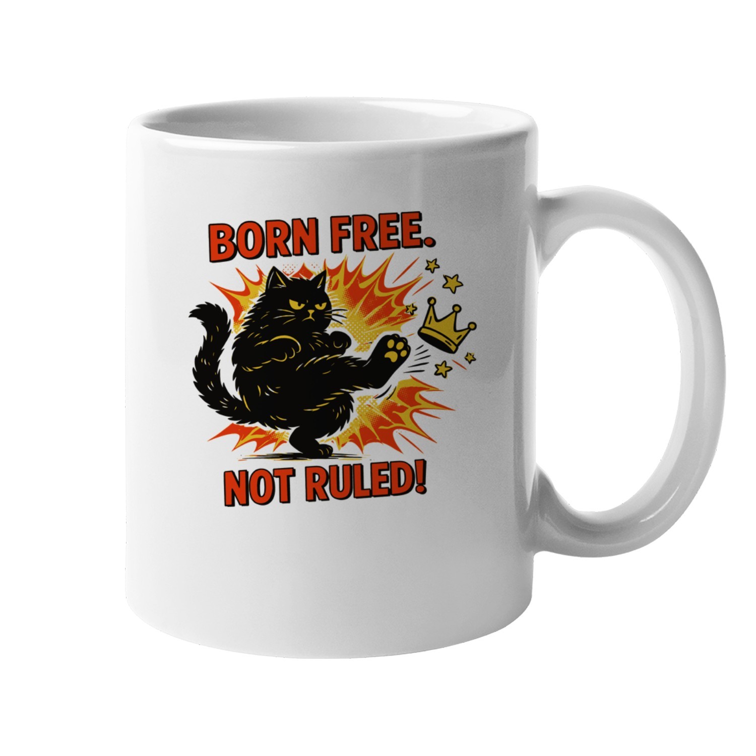 Born Free Not Ruled Unisex Mug