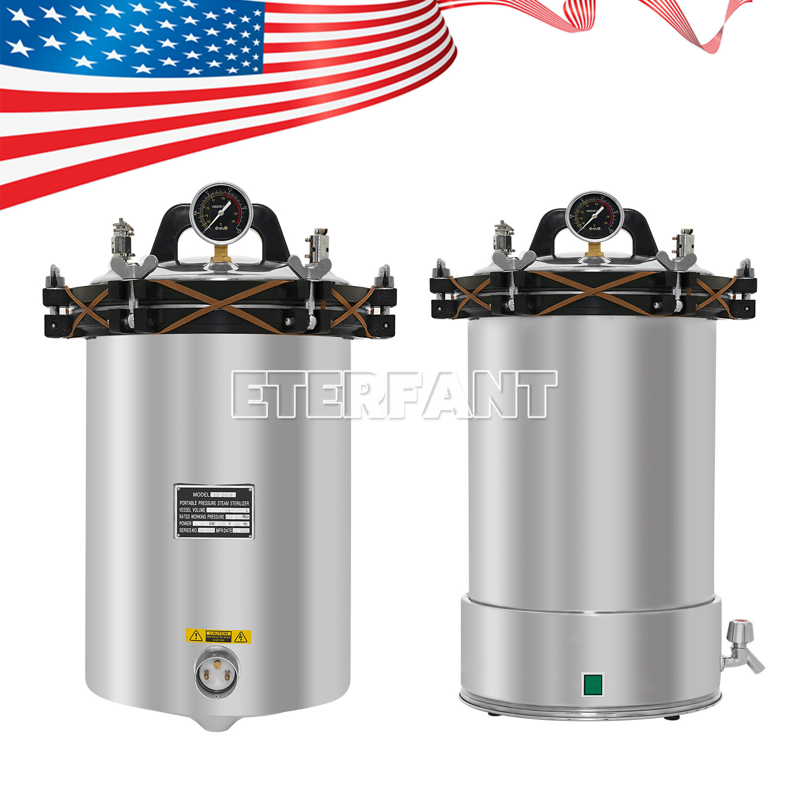 24L Dental Coal&Electricity/ Medical Autoclave Pressure Steam Sterilizer