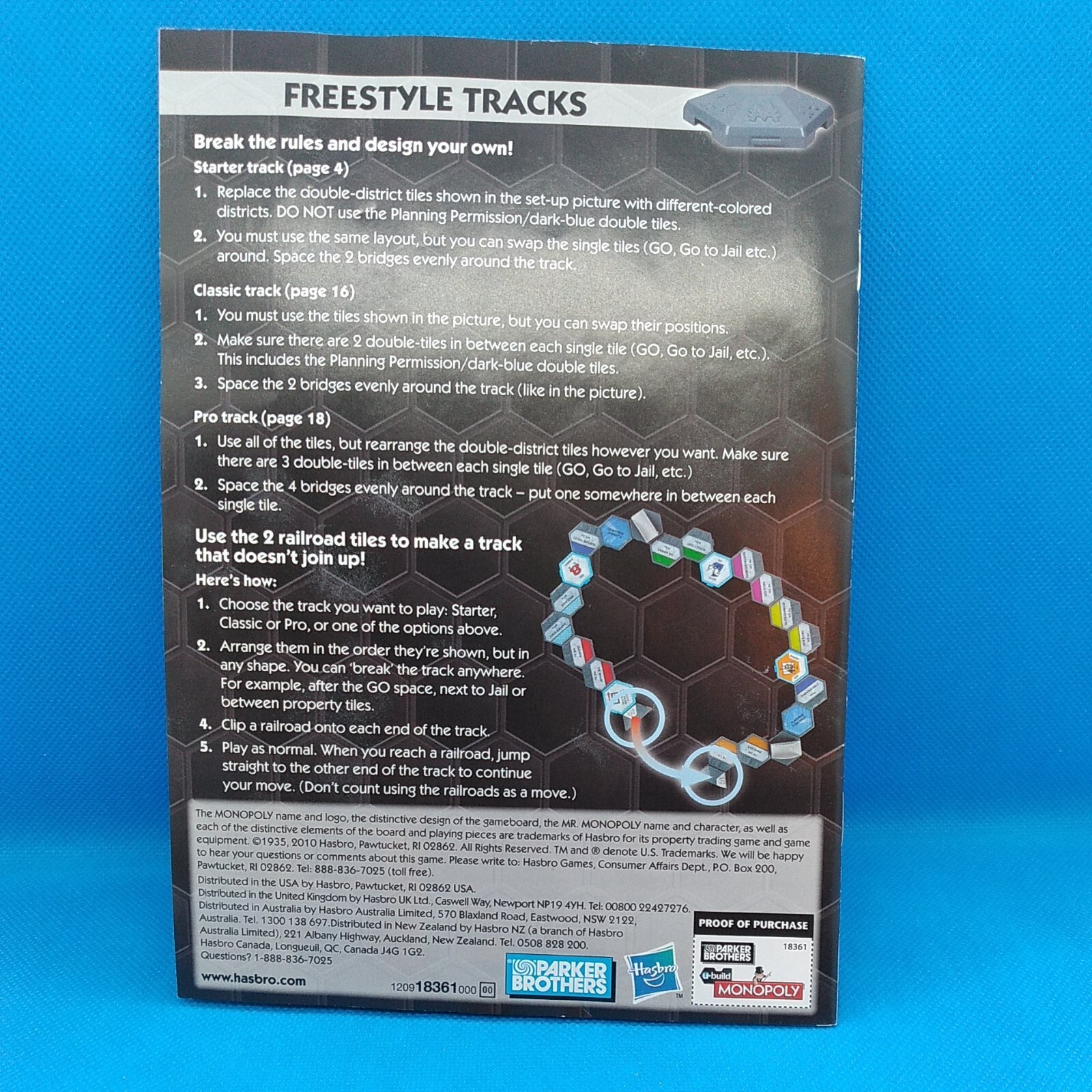 Hasbro U-Build Monopoly Replacement Piece Part Game Instructions