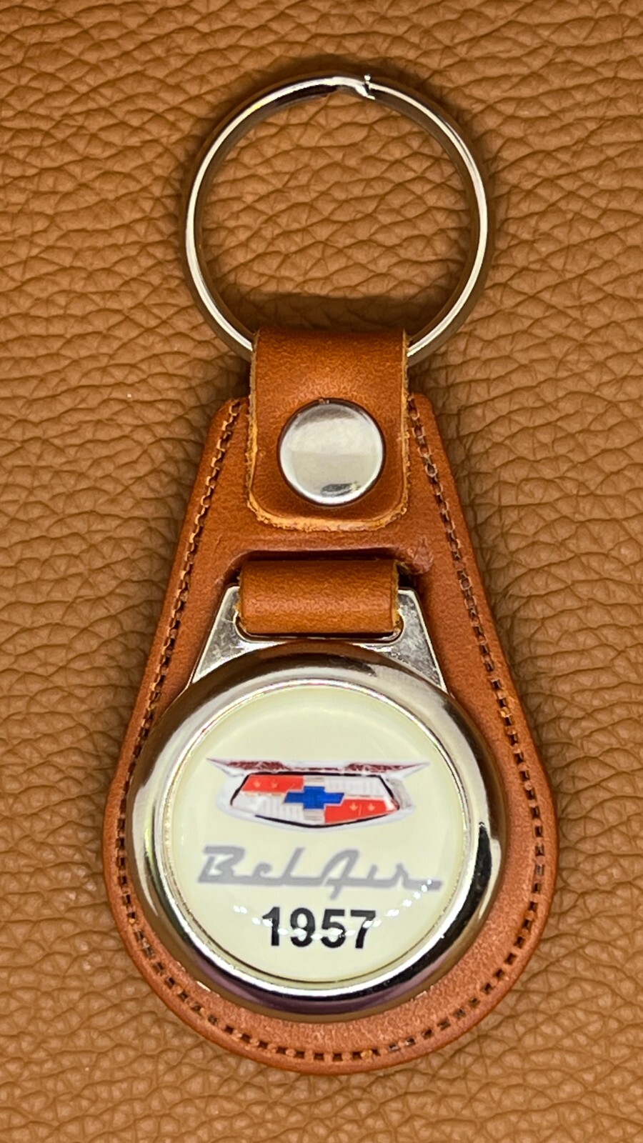 1957 BELAIR LEATHER 100% HIGH QUALITY KEYCHAIN