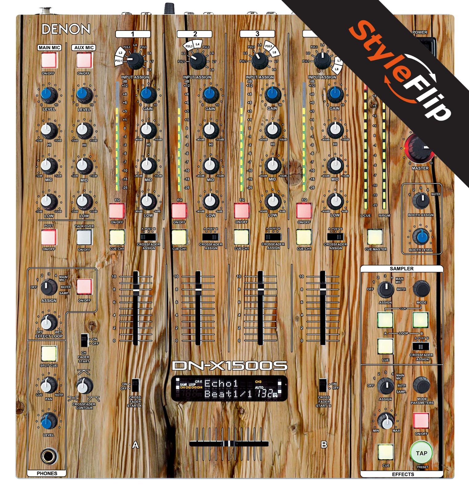 Denon X1500S/X1500 Skin | Wood 4 | Protective Decal | StyleFlip Skins