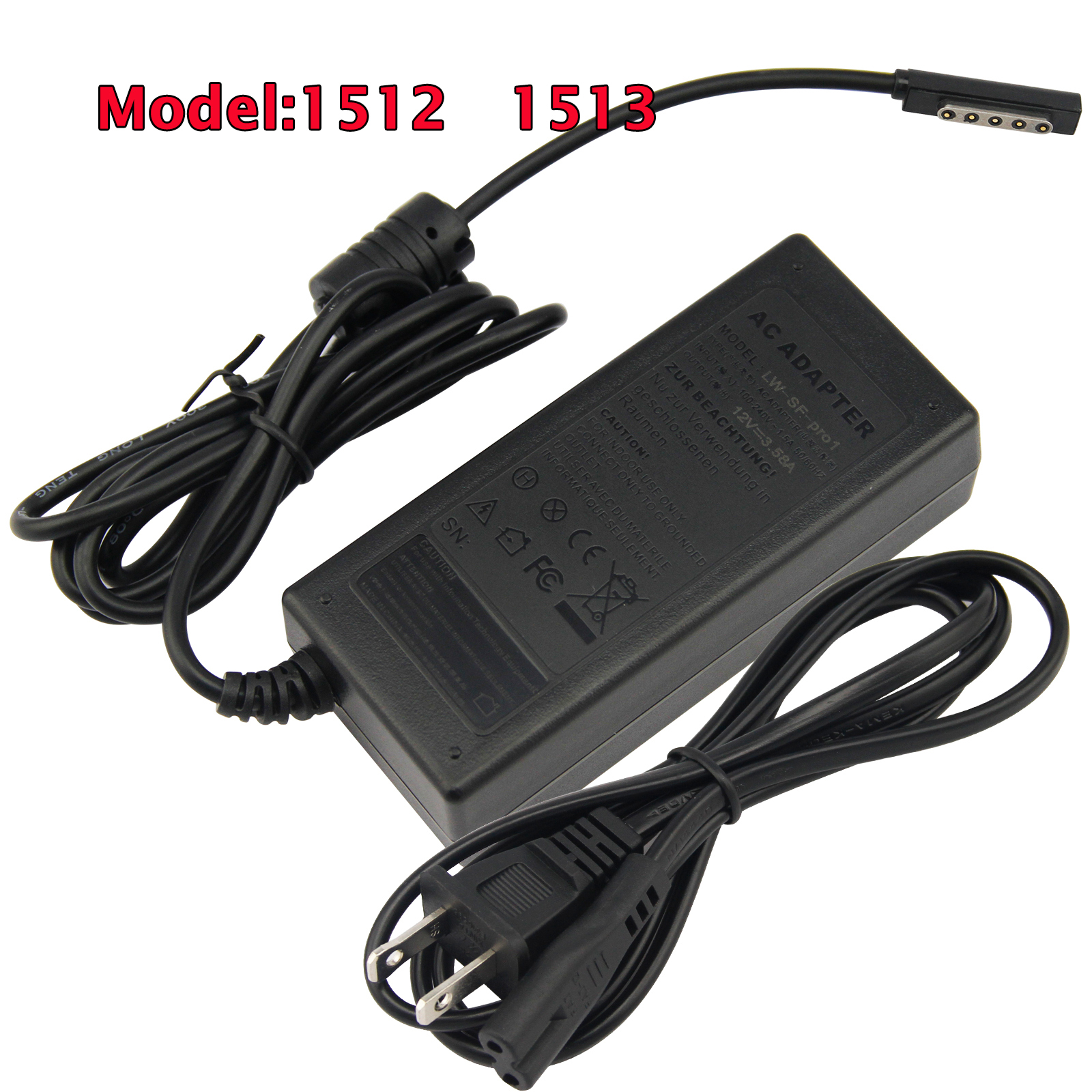 AC Adapter Power Supply Wall Charger Cord For Microsoft Windows Surface Book Pro