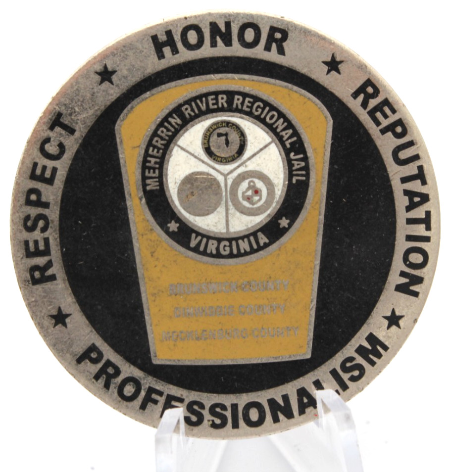 Meherrin River Regional Jail Virginia Commemorative Challenge Coin
