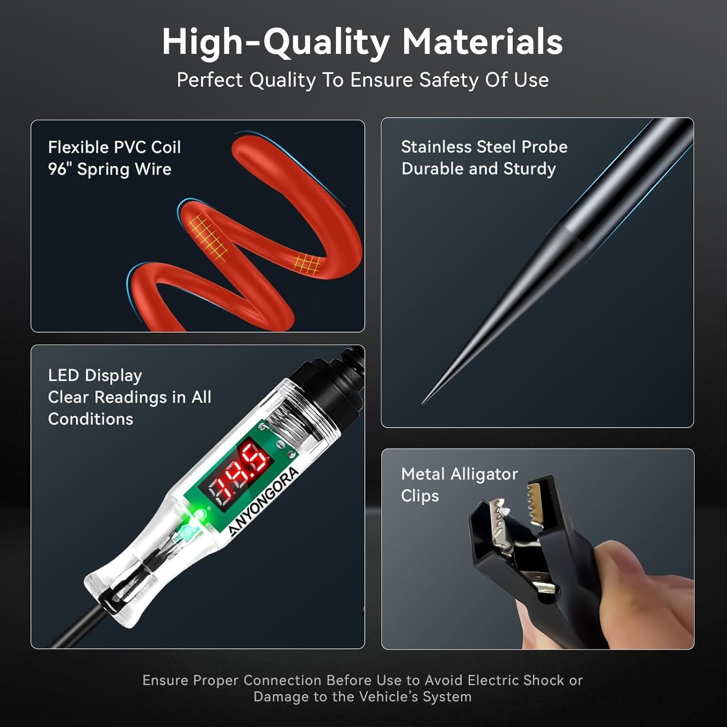 Professional Quality Light for Efficient Voltage Readings in Any Condition