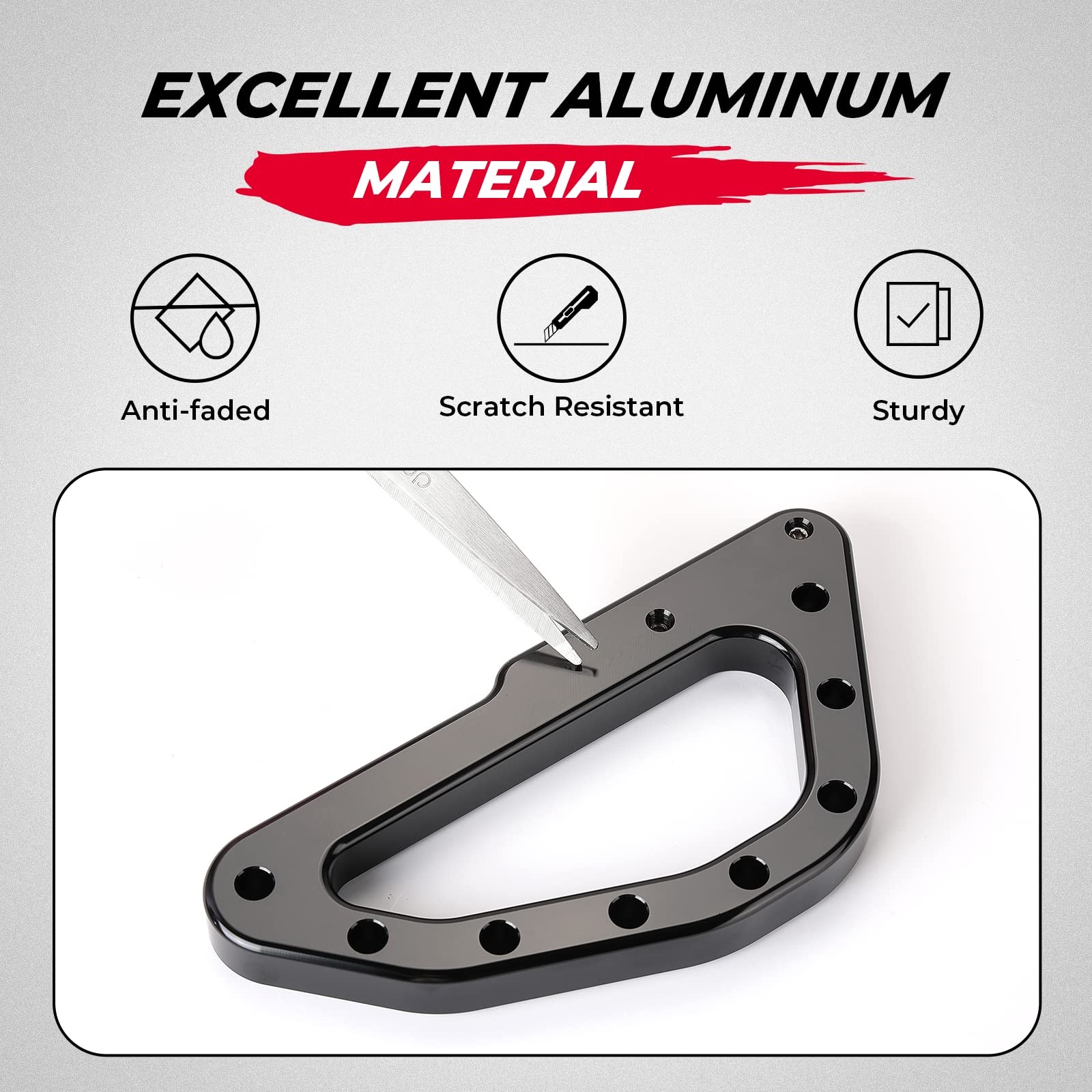 KEMIMOTO UTV X3 Grab Handles Roll Bar Aluminum Compatible Black